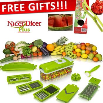 Nicer Dicer Plus Tool 12 Function With Free Gift Milon Slicer
